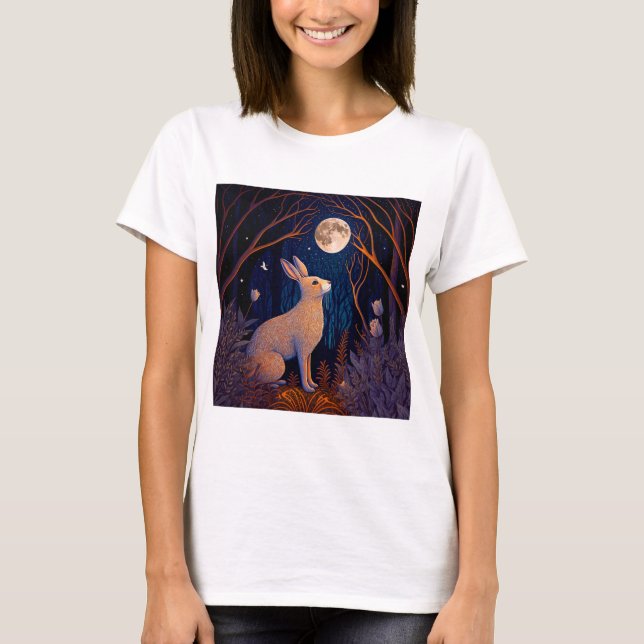 Camiseta Conejo a la luz de la luna (Anverso)