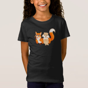 Camiseta Conejo Adorable y Tee Fox