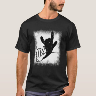 Camiseta Conejo Amor Conejo Señal de Mano Lenguaje de Señas