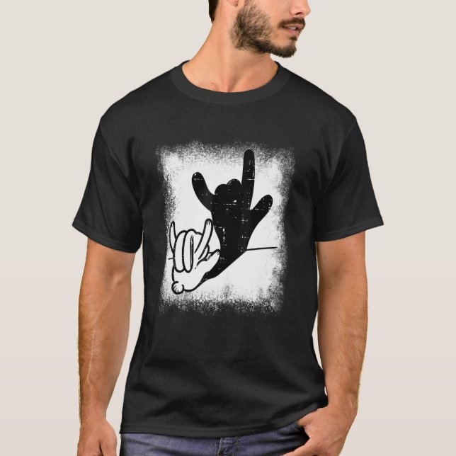 Camiseta Conejo Amor Conejo Señal de Mano Lenguaje de Señas (Anverso)