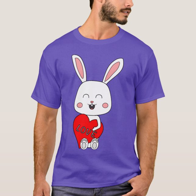 Camiseta Conejo Amor vintage (Anverso)