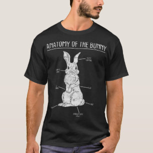 Camiseta Conejo Anatomía Conejo Conejo Mascota Animal Lover