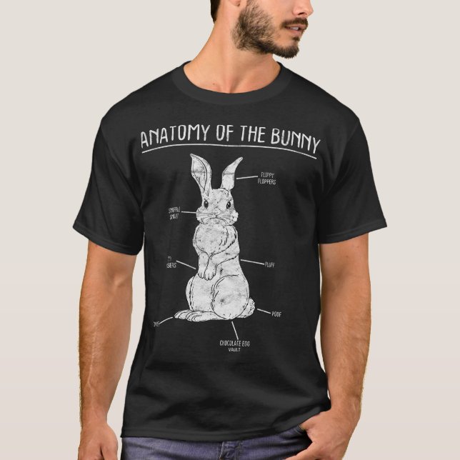 Camiseta Conejo Anatomía Conejo Conejo Mascota Animal Lover (Anverso)