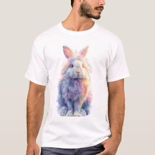Camiseta Conejo Angora Esponjoso Iridescente Hombres