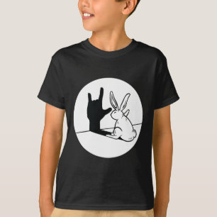 Camiseta Conejo Asl Mano Gesto Sordo Oído Aviso De Pérdida