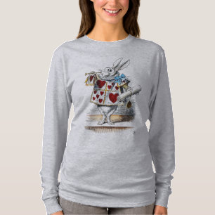 Camiseta Conejo Blanco Alice Wonderland Conejo de Corazones