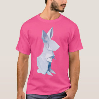 Camiseta Conejo blanco de origami