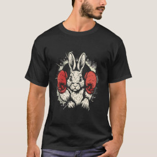 Camiseta Conejo boxeador con guantes de boxeo kickboxing di
