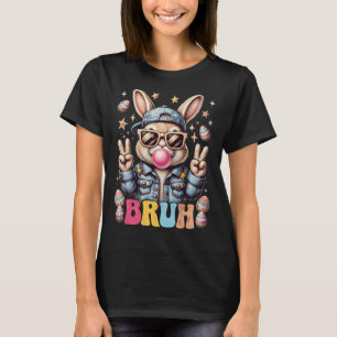 Camiseta Conejo Bruh Soplando Chicle Feliz Día de Pascua Ni