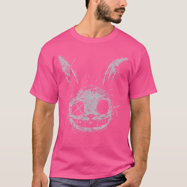 Camiseta Conejo Bunny Conejo Malvado Aterrador Alt Goth Gru (Anverso)