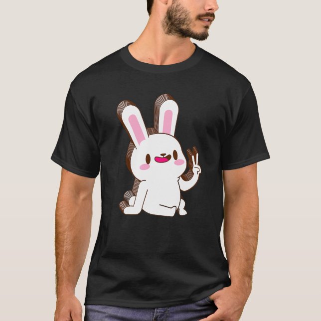 Camiseta Conejo Bunny Multilayer Paz Relajada Monada Estéti (Anverso)