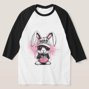 Camiseta Conejo caprichoso de hip hop de dibujos animados