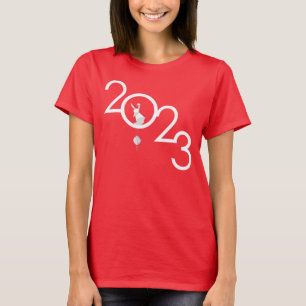 Camiseta Conejo chino de año nuevo con origami