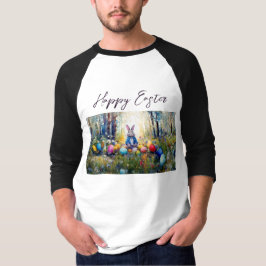 Camiseta Conejo clásico de Pascua con huevos de Pascua