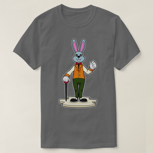 Camiseta Conejo como Caballero con Caña (Diseño del anverso)