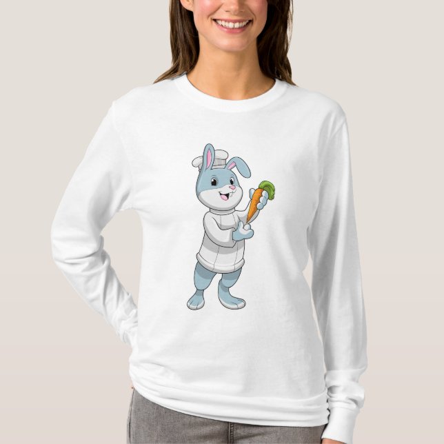 Camiseta Conejo como Cocinar con zanahoria (Anverso)