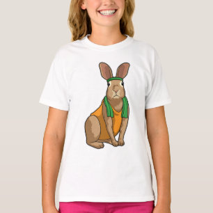 Camiseta Conejo como corredor con toalla