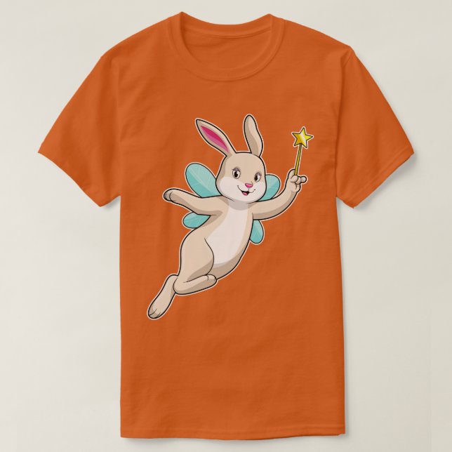 Camiseta Conejo como hadas con varita mágica (Diseño del anverso)