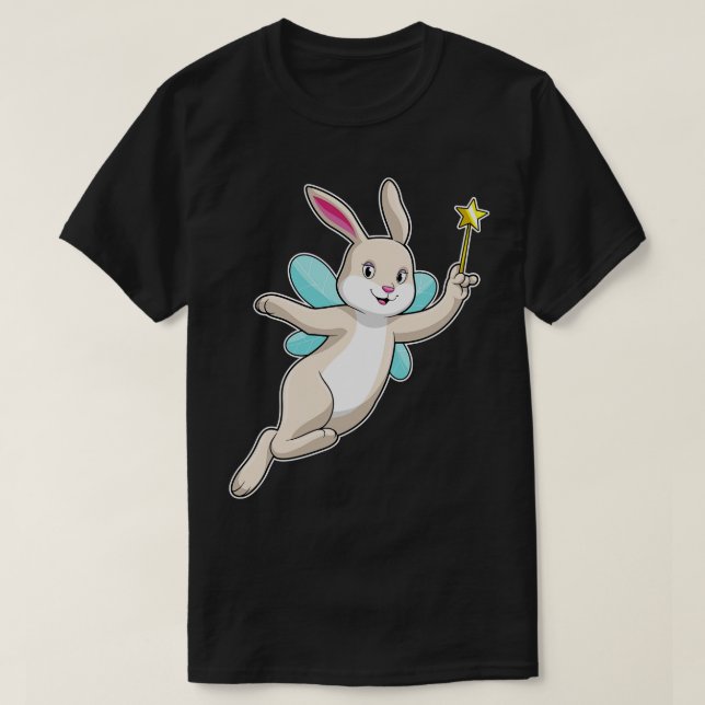 Camiseta Conejo como hadas con varita mágica (Diseño del anverso)