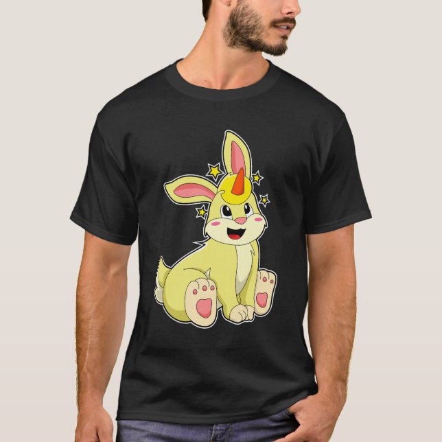 Camiseta Conejo como unicornio (Anverso)