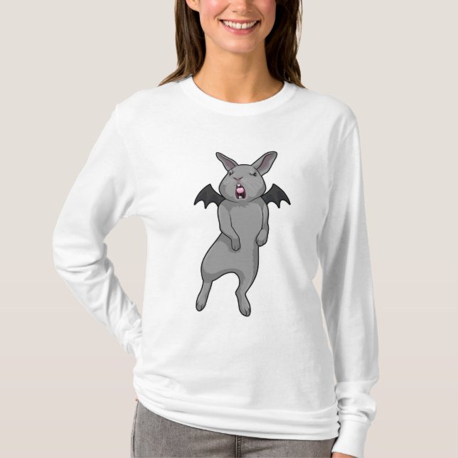 Camiseta Conejo con alas murales (Anverso)