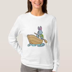 Camiseta Conejo con barco y remo