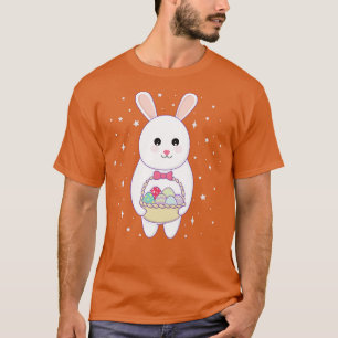 Camiseta Conejo con cesta de huevos de Pascua