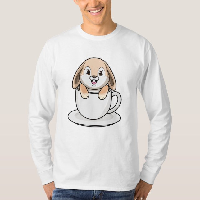 Camiseta Conejo con Copa de Café (Anverso)