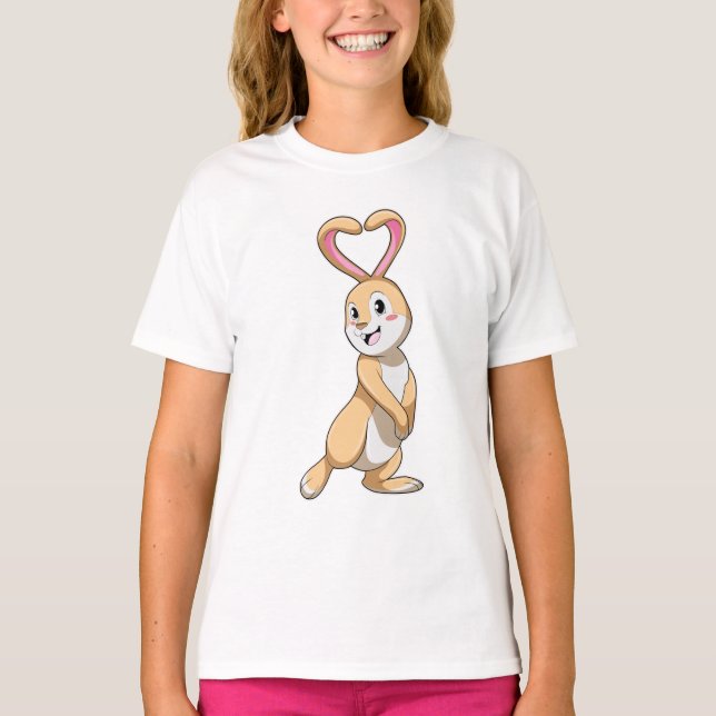 Camiseta Conejo con corazón (Anverso)