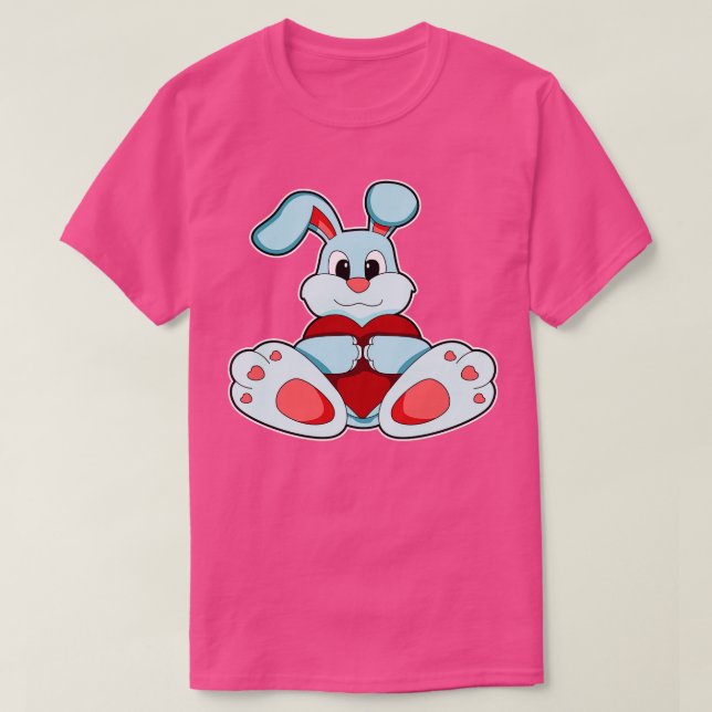 Camiseta Conejo con corazón 1 (Diseño del anverso)