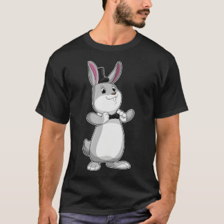 Camiseta Conejo con corbata de sombrero superior