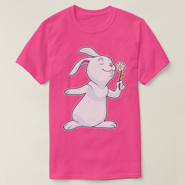 Camiseta Conejo con Daisy (Diseño del anverso)