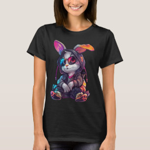 Camiseta Conejo con estilo Cyberpunk Conejo pequeño conejo 