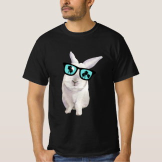 Camiseta Conejo con gafas, conejito gracioso Badass, papá c