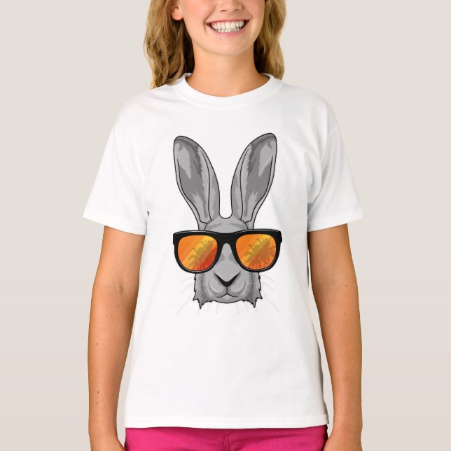 Camiseta Conejo con gafas de sol (Anverso)