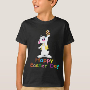 Camiseta Conejo con gafas de sol Hombres Niños Día de Pascu