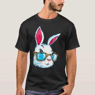 Camiseta Conejo con Gles, conejo de Pascua, mujeres niñas C