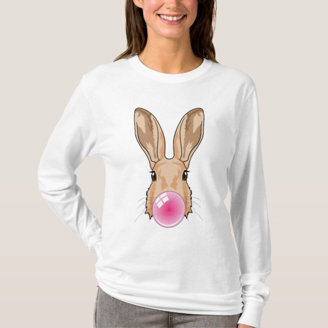 Camiseta Conejo con goma de mascar (Anverso)