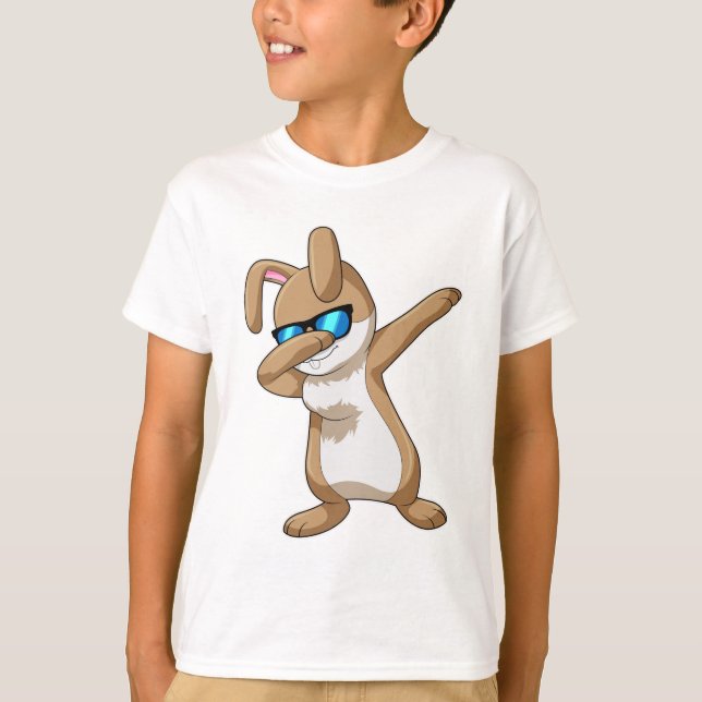 Camiseta Conejo con Hip Hop Dance Dab (Anverso)