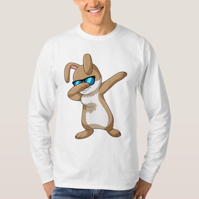 Camiseta Conejo con Hip Hop Dance Dab (Anverso)