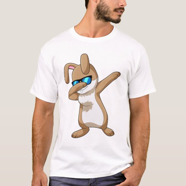 Camiseta Conejo con Hip Hop Dance Dab (Anverso)