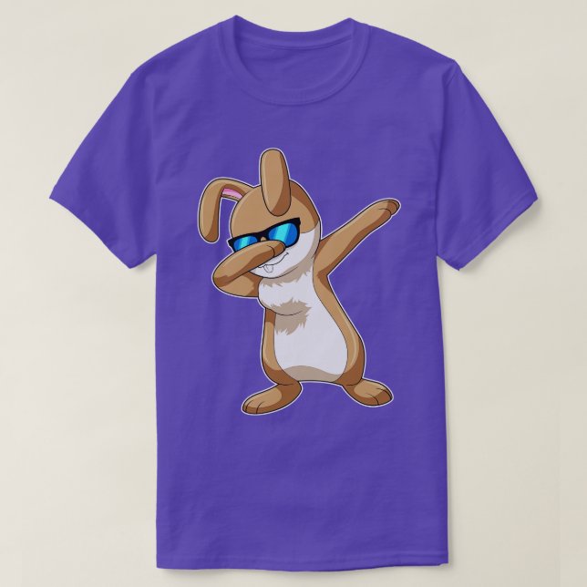 Camiseta Conejo con Hip Hop Dance Dab (Diseño del anverso)