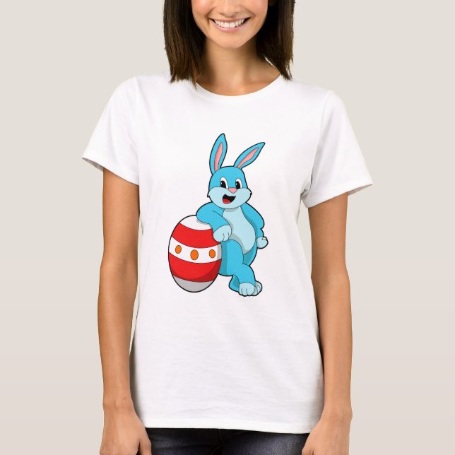 Camiseta Conejo con huevo de Pascua (Anverso)