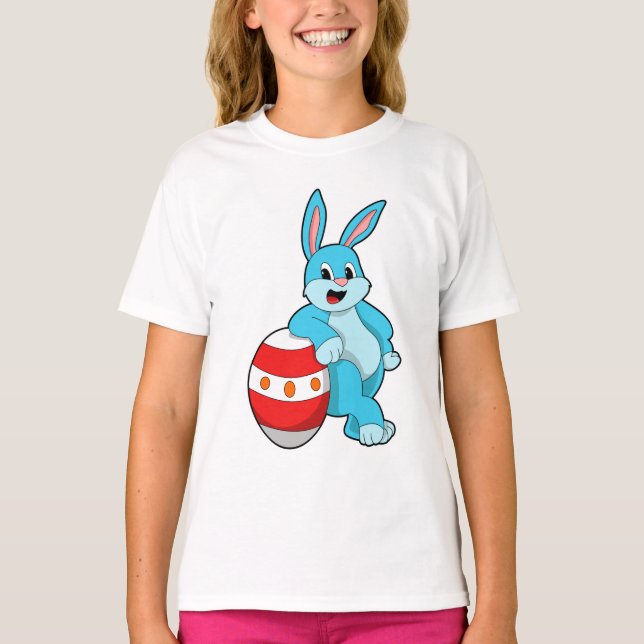 Camiseta Conejo con huevo de Pascua (Anverso)