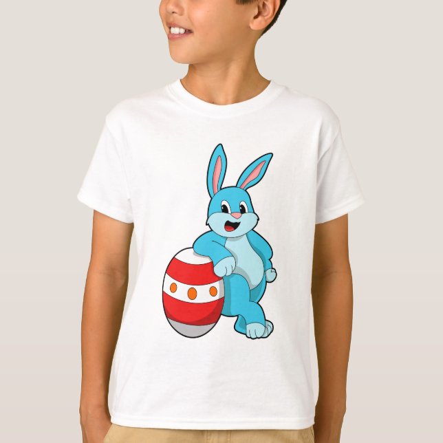 Camiseta Conejo con huevo de Pascua (Anverso)