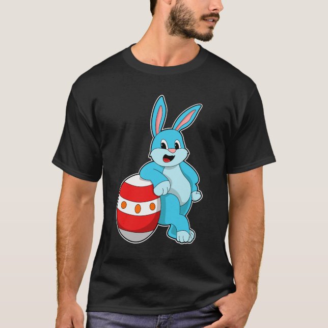 Camiseta Conejo con huevo de Pascua (Anverso)