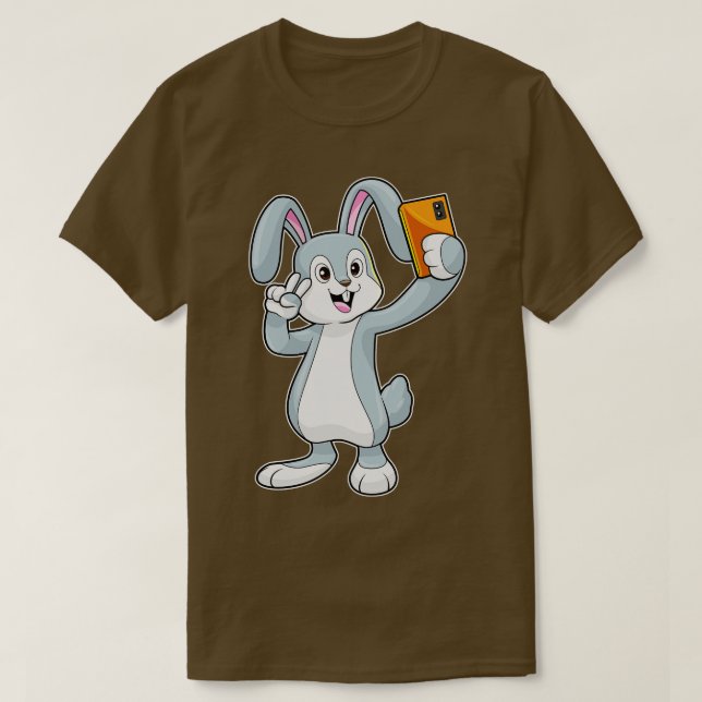 Camiseta Conejo con móvil (Diseño del anverso)