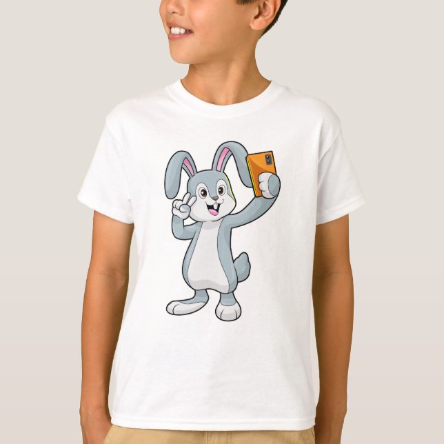 Camiseta Conejo con móvil (Anverso)