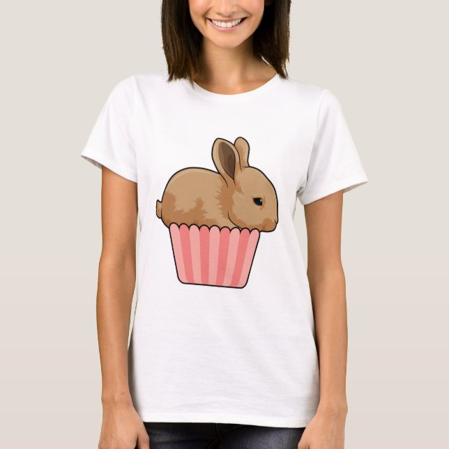 Camiseta Conejo con Muffin (Anverso)