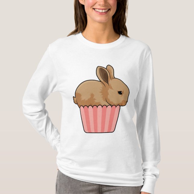 Camiseta Conejo con Muffin (Anverso)